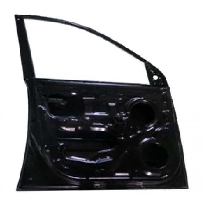 KIA RIO- III- 06/11; ÖN KAPI KOMPLE SOL SİYAH BAND DELİKLİ ÇELİK BARLI (İCELİ/TENASONLU) (TW)