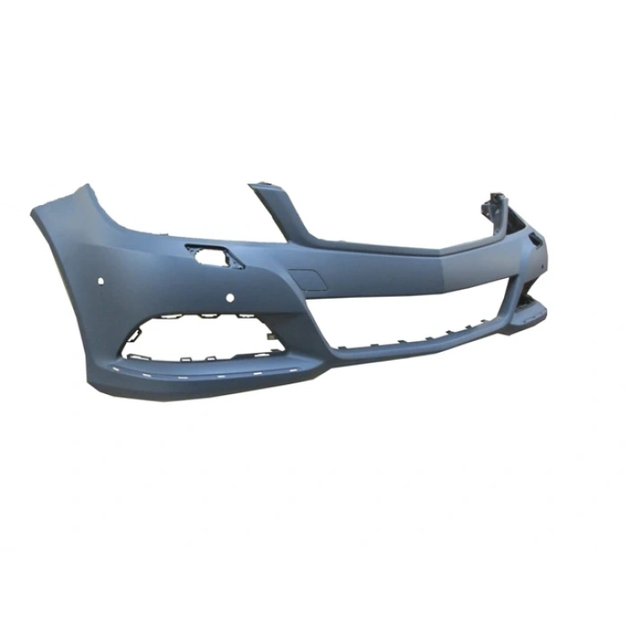 MERCEDES C CLASS- W204- 11/13; ÖN TAMPON SİYAH (SİS/SENSÖR/FAR YIKAMA DELİKLİ TW)