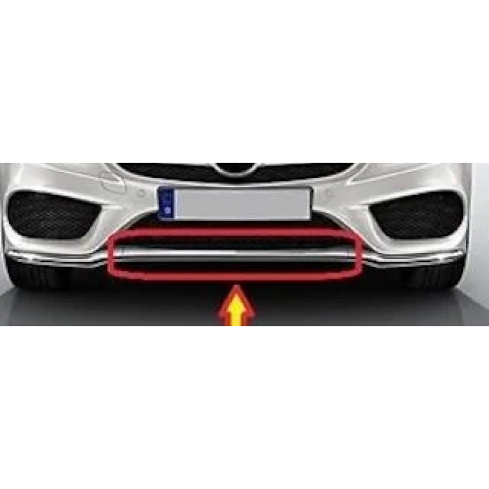 MERCEDES C CLASS- W205- 14/17; ÖN TAMPON NİKELAJI ORTA (AMG)(TW)