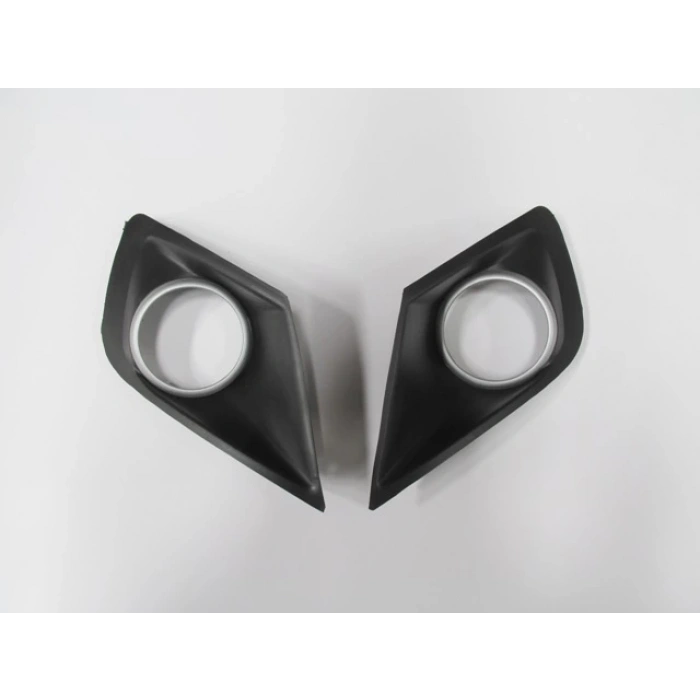 PEUGEOT 207- 09/12; SİS LAMBA KAPAĞI SAĞ/SOL SET (2 PARÇA) SİS DELİKLİ ÇERÇEVESİ GRİ