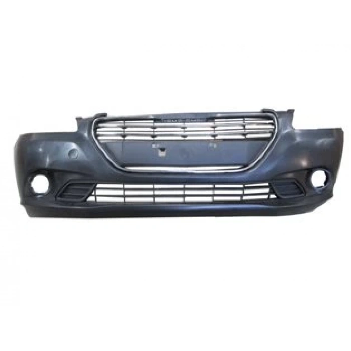 PEUGEOT 301- 13/16; ÖN TAMPON SİYAH (PANJURLU/SİS BRAKETLİ/NİKELAJ ÇITALI/ÇEKİ KAPAKLI)(TW)
