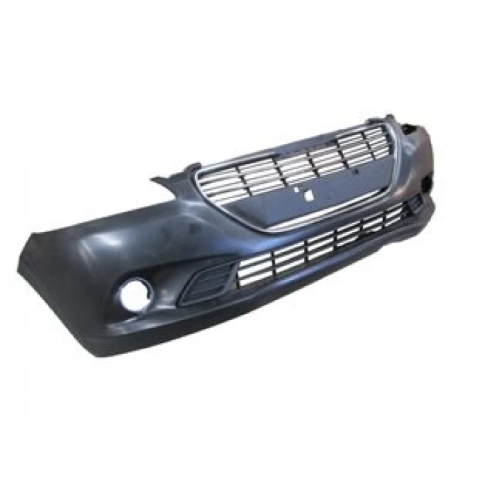 PEUGEOT 301- 13/16; ÖN TAMPON SİYAH (PANJURLU/SİS BRAKETLİ/NİKELAJ ÇITALI/ÇEKİ KAPAKLI)(TW)
