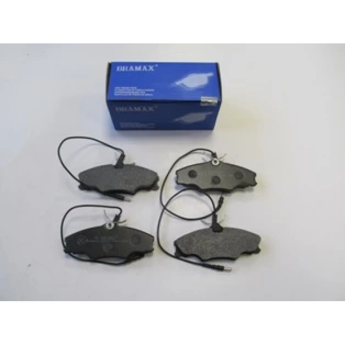 PEUGEOT 406- 95/04; ÖN FREN BALATASI (4 KABLOLU) (DİSK)(129,7X52,9X18,5)(BRAMAX)