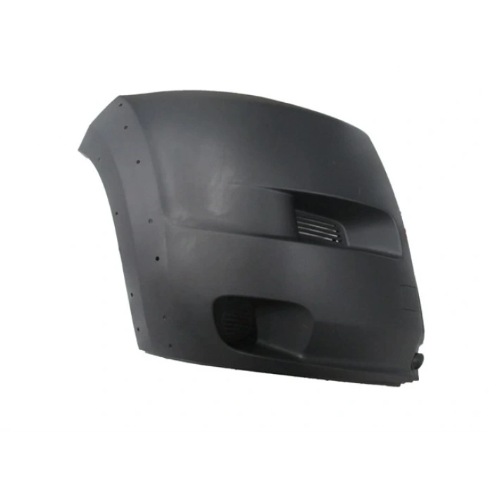 PEUGEOT BOXER- 07/13; ÖN TAMPON UCU SAĞ SİYAH (SİS DELİKSİZ/DODİK DELİKLİ)