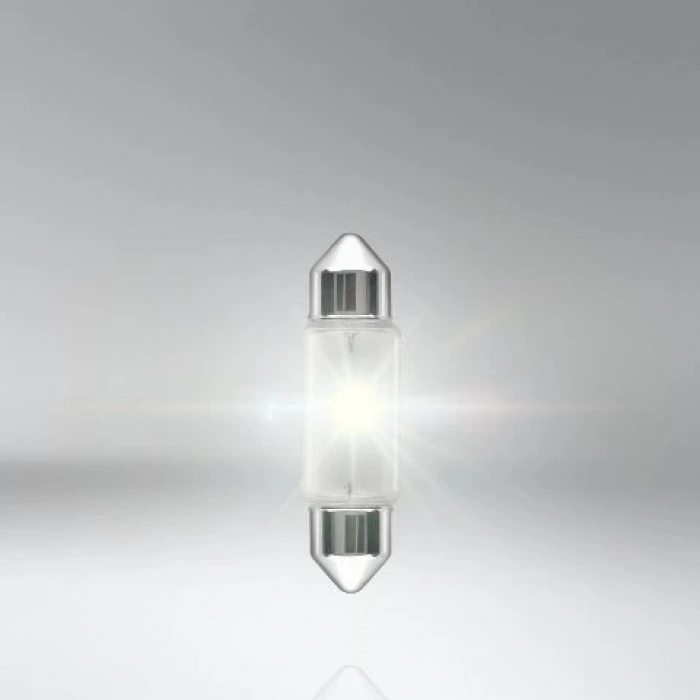 STANDART AMPUL- STOP/SİNYAL/PARK/GÖSTERGE AMPULÜ; 12V/C5W (6418) (DUY SV8,5-8) (OSRAM)