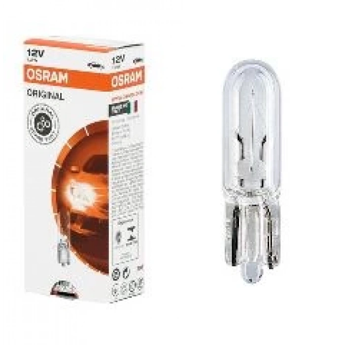 STANDART AMPUL- STOP/SİNYAL/PARK/GÖSTERGE AMPULÜ; 12V/W1,2W (2721) (DUY W2x4,6D)(OSRAM)