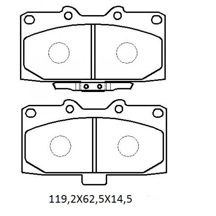 SUBARU IMPREZA- 03/05; ÖN FREN BALATASI (DİSK) (137X45.5X17) (DAIWA)