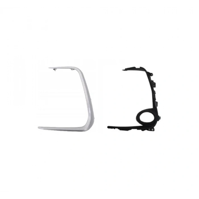 TOYOTA COROLLA- E210- 19/25; SİS LAMBA KAPAĞI SOL SİS DELİKLİ NİKELAJLI İÇ DIŞ SET (2 PARÇA)