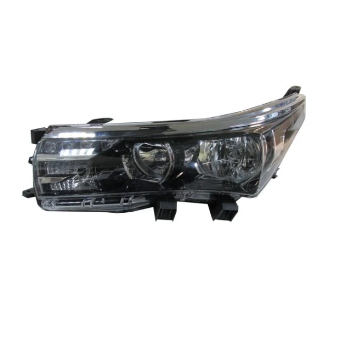 TOYOTA COROLLA- NDE180- 13/16; FAR LAMBASI SOL ELEKTRİKLİ/MOTORSUZ/LEDLİ/NİKELAJ ÇITALI (E MARKLI)