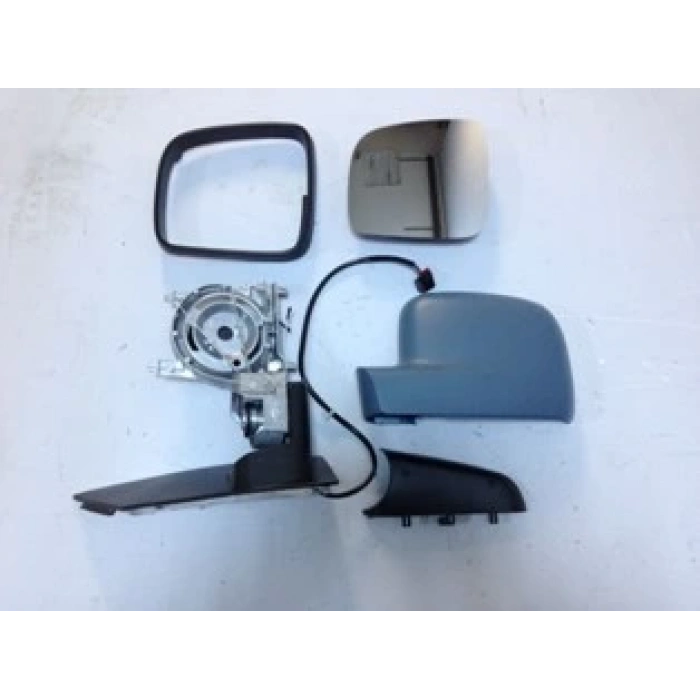 VOLKSWAGEN CADDY- 04/10; KAPI AYNASI SOL ASTARLI GRİ ELEKTRİKLİ/ISITMALI (YATAY TİP) 5 FİŞLİ FAM