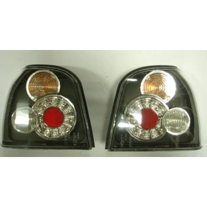 VOLKSWAGEN GOLF- 3- 92/98; MODİFİYE STOP LAMBASI SAĞ/SOL SET 2 PARÇA LEDLİ SİYAH (TYC)