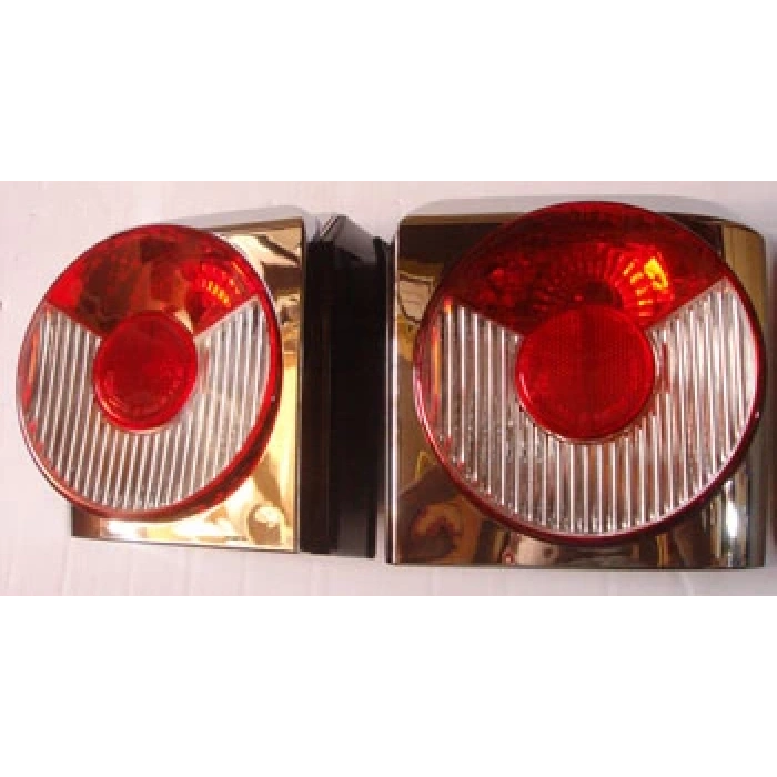 VOLKSWAGEN TRANSPORTER- T4- 02/03; MODIFIYE STOP LAMBASI SAG/SOL SET NIKELAJLI/KIRMIZI (TYC)