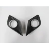 PEUGEOT 207- 09/12; SİS LAMBA KAPAĞI SAĞ/SOL SET (2 PARÇA) SİS DELİKLİ ÇERÇEVESİ GRİ