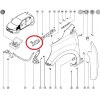 RENAULT CLIO- 4- HB- 13/16; ÖN ÇAMURLUK BAĞLANTI SUPORTU SOL (ORTA İÇ KISIM) (SAC) (EAGLE BODY)