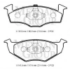 VOLKSWAGEN GOLF- 3- 92/98; ÖN FREN BALATASI (DİSK) (141,6X50X16,48/141,6X47,4X16,48) (BRAMAX)