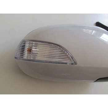 HYUNDAI I30- 07/12; KAPI AYNASI SAĞ ELEKTRİKLİ/SİNYALLİ/BEYAZ KAPAKLI(SİNYALİ KISA TİP)(5FİŞLİ)(