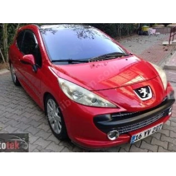 PEUGEOT 207- 06/09; ÖN TAMPON PANJURU ÜST SİYAH (IZGARA)3 KAPI SPORT TİPİ