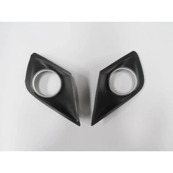 PEUGEOT 207- 09/12; SİS LAMBA KAPAĞI SAĞ/SOL SET (2 PARÇA) SİS DELİKLİ ÇERÇEVESİ GRİ