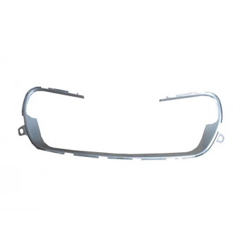 PEUGEOT 308- 11/13; ÖN TAMPON PANJURU ÇERÇEVESİ GÜMÜŞ GRİ (LM)