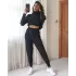Siyah Bağcıklı Triko Takım