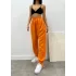Orange Şalvar Keten Pantolon