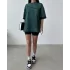 Yeşil Lion Kompak Oversize Tshirt