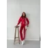 Kırmızı Üç Şerit Korse Eşofman Takımı
