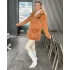 Camel İçi Astarlı Teddy Peluş Kaban