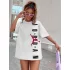 Beyaz Unisex Oversize Jordan Tshirt