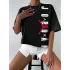 Siyah Unisex Oversize Jordan Tshirt