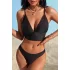 Angelsin Şık Bikini Üstü Siyah