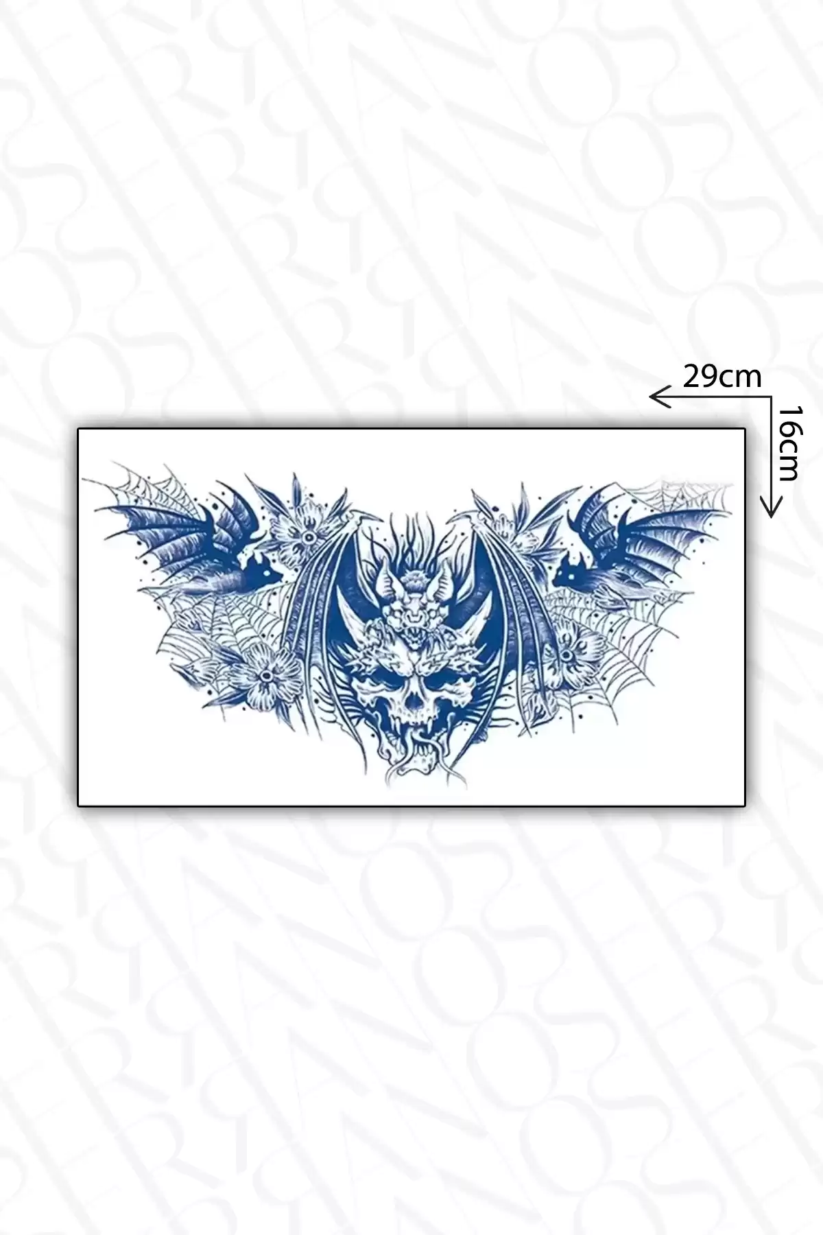 30 Gün / 1 Ay Kalıcı Jartiyer, Göbek, Bel Dövme Tattoo - 12 Saat Sonra Kararır