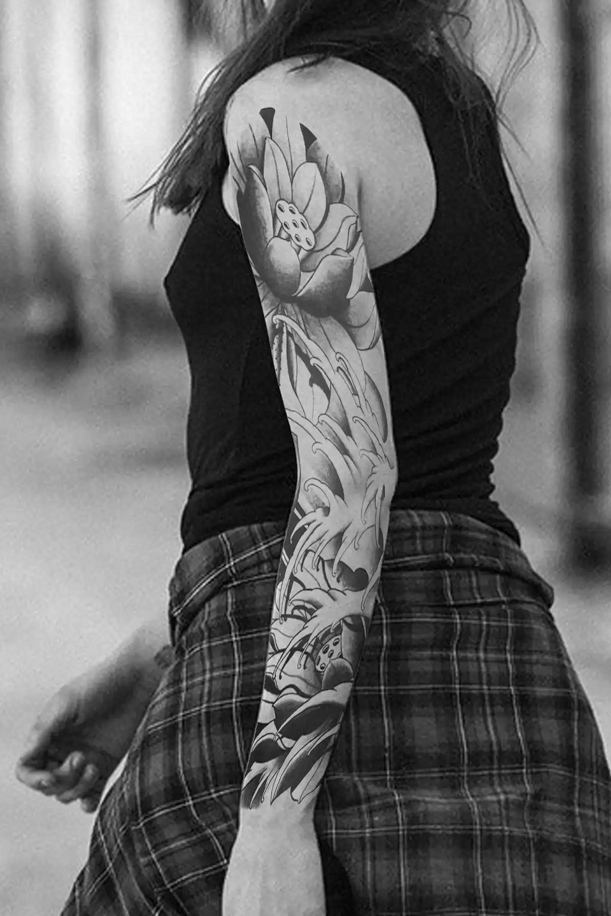 Geçici Çiçek Kol Dövme Tattoo