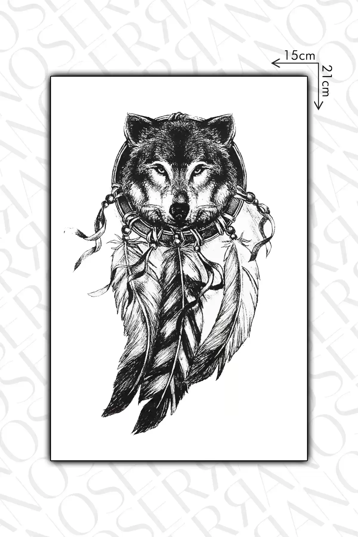 Kurt Geçici Dövme Tattoo - Anında Görünüm - Doğru Uygulanırsa 2 Haftaya Kadar Kalıcı