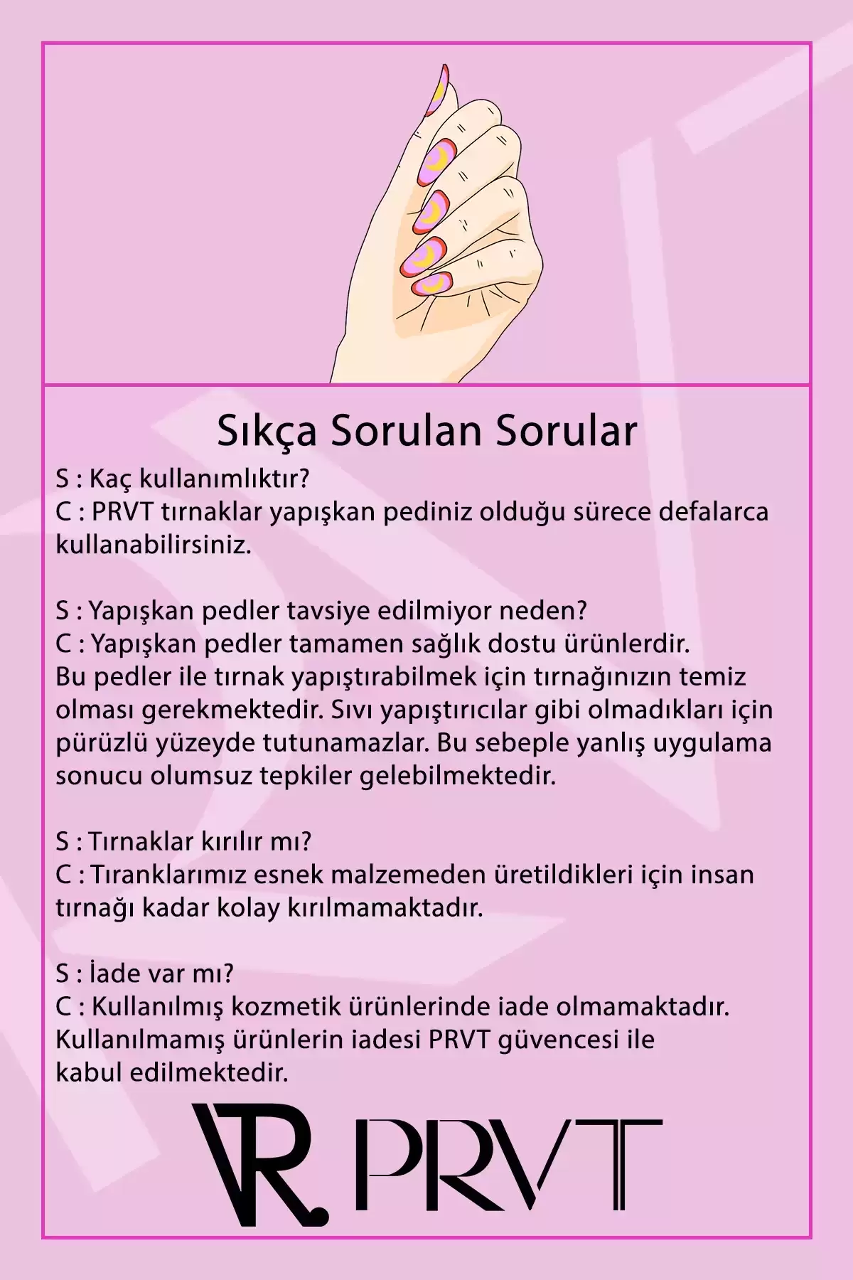 Mat Takma Tırnak Seti & Zararsız Yapıştırıcı