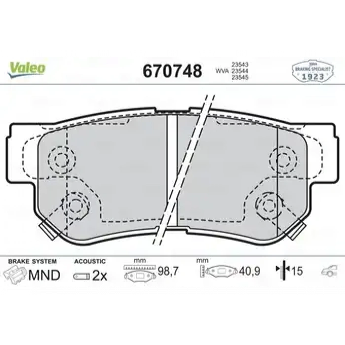 FREN BALATASI ARKA TAKIM HYUNDAİ ELANTRA 06-10 /SANTAFE 01-06/ TUCSON 04-08