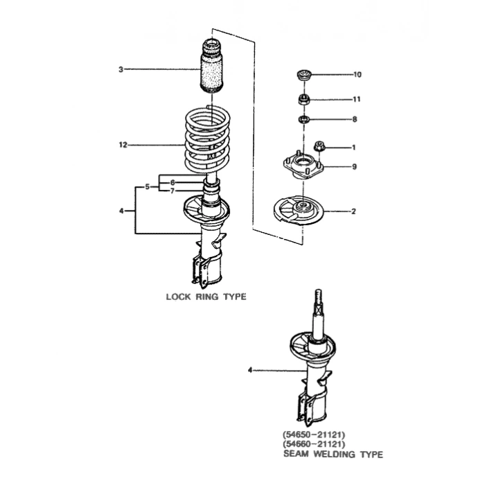 HELEZON YAYI HYUNDAİ EXCEL 90-94 ÖN TAKIM (2 ADET) 54630-21400