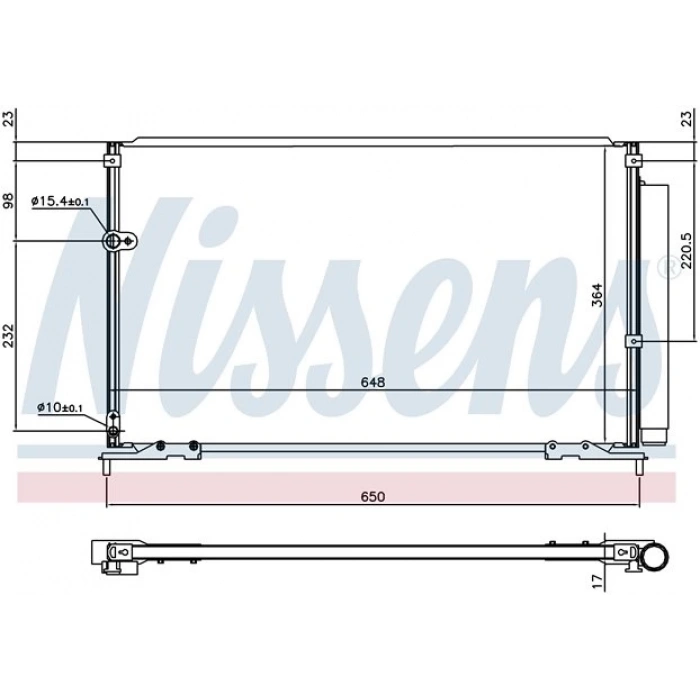 KLİMA RADYATÖRÜ HONDA CİVİC 10-12 MAKYAJLI KASA 650X370 /80110-SNL-A01