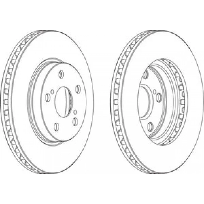 ÖN FREN DİSK TAKIM R-L TOYOTA CORONA-CARİNA 92-97 (255X5) HAVALI /4351220470