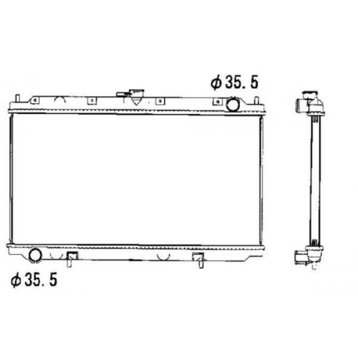RADYATÖR SU NİSSAN PRİMERA P11 1.6/2.0 MANUEL 96-00 360X688MM /21410-2F000