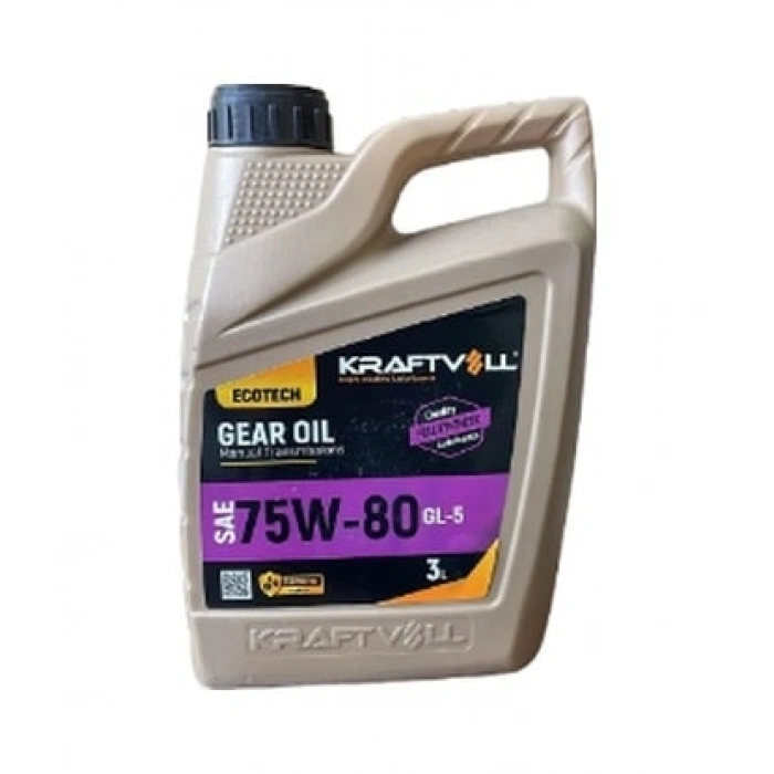 ŞANZIMAN VE DİŞLİ YAĞI 75W80 3LT. KRAFTVOLL