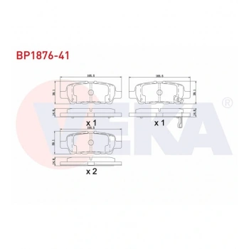 FREN BALATA ARKA SUZUKİ G. VİTARA II (JT) 1.6 05- /G. VİTARA II (JT) 1.9 DDIS 05-