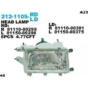 FAR TOYOTA CORONA AT151 SAĞ 84/86