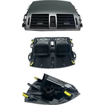 KALORİFER IZGARASI KOMPLE TOYOTA COROLLA 07-12 ORTA TARAF /GÜMÜŞ GRİ