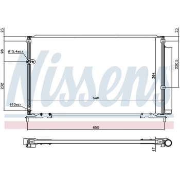 KLİMA RADYATÖRÜ HONDA CİVİC 10-12 MAKYAJLI KASA 650X370 /80110-SNL-A01
