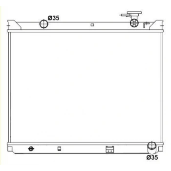 RADYATÖR SU KİA SORENTO 2.5 CRDİ 06-09 OTOMATİK KAPAKLI KALINLIK 26MM 470X638MM