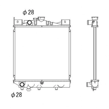 RADYATÖR SU SUZUKİ SWİFT 1.0 GA/GL/GS 84-89 MANUEL/OTOMATİK /17700-82020
