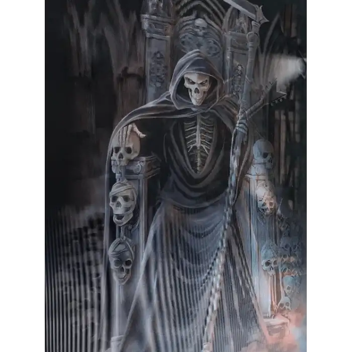 3 Boyutlu Resim 3 Farklı Resim Değişenli Kuru Kafa Tablosu 30x40 Cm