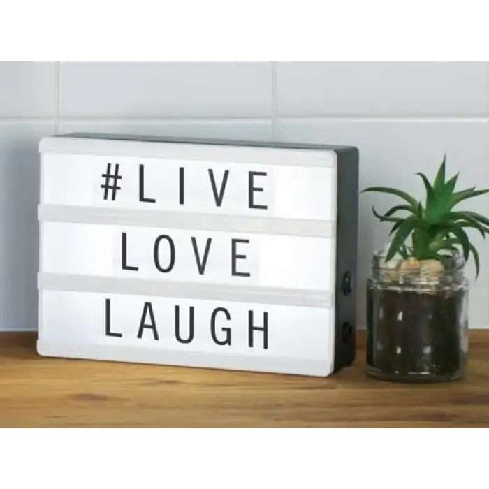 A5 Işıklı Harfli Dekoratif Led Pano Lightbox