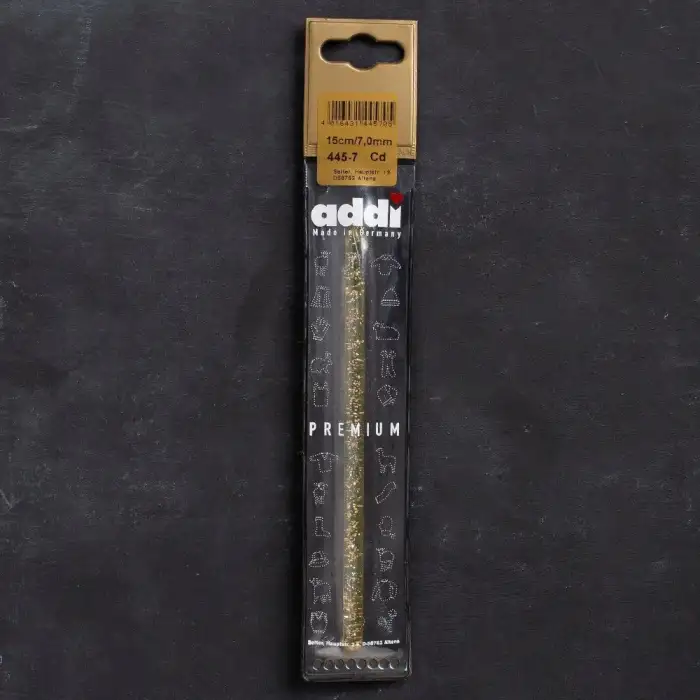 Addi Champagner 7mm 15cm Plastik Simli Yün Tığ - 4